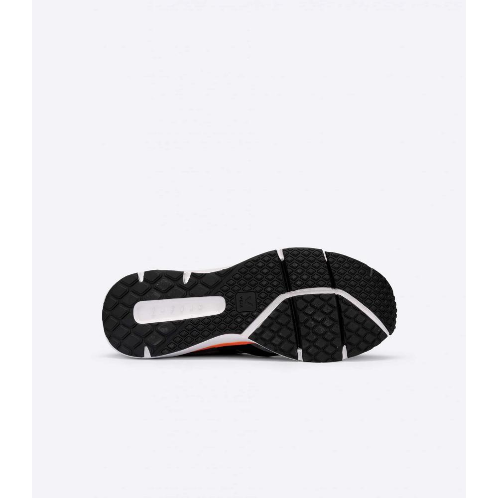 Veja CONDOR 2 ALVEOMESH Schoenen Dames Black/Orange | NL 490JPQ